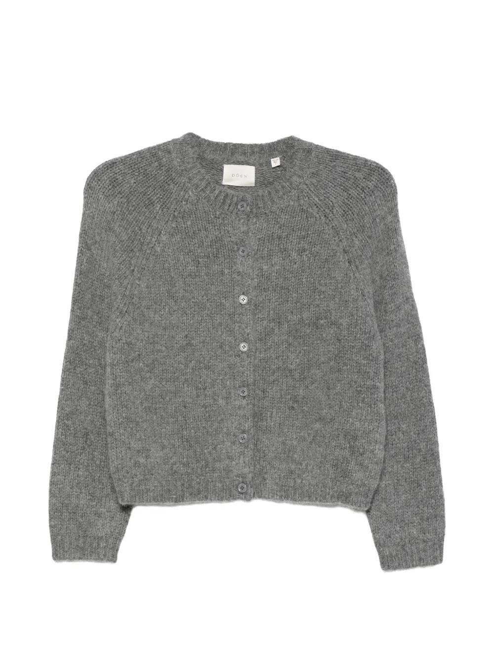 DÔEN Danae raglan-sleeve cardigan - Grey