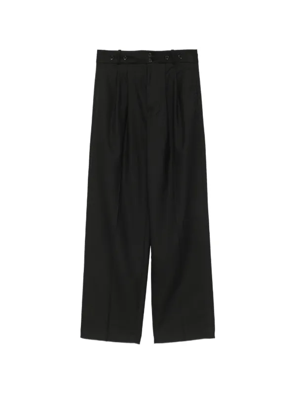 Dôen Olivia Pleated Trousers in Black