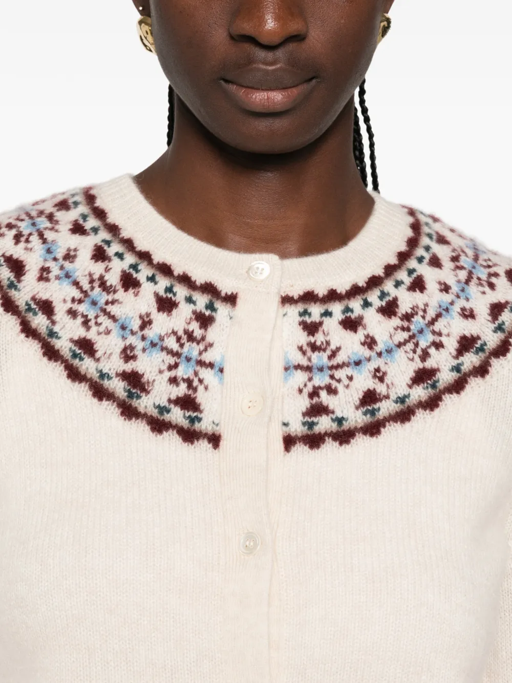Dôen Olympe Cardigan in Neutrals, view 5