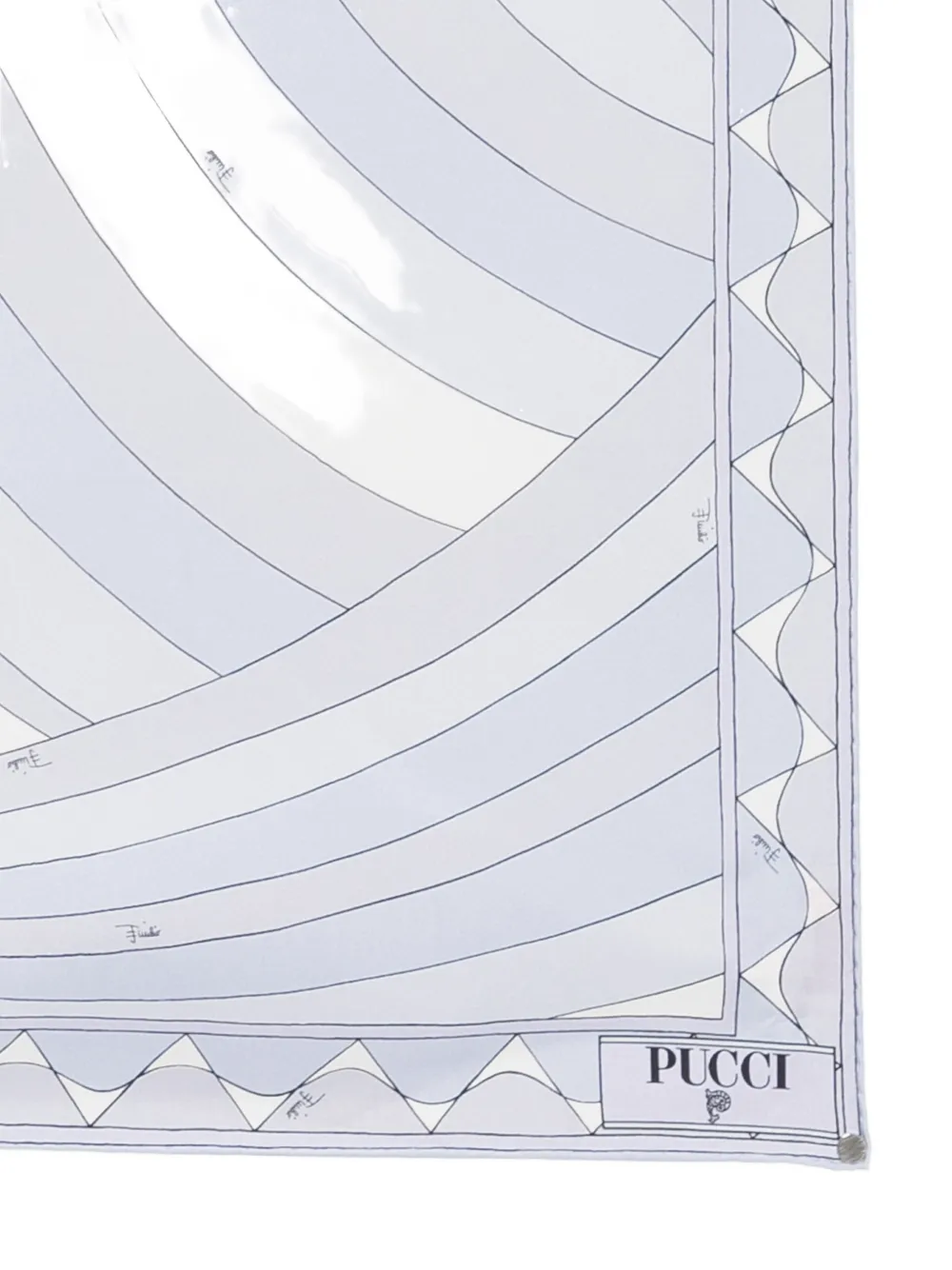 PUCCI Sjaal met iride print Paars