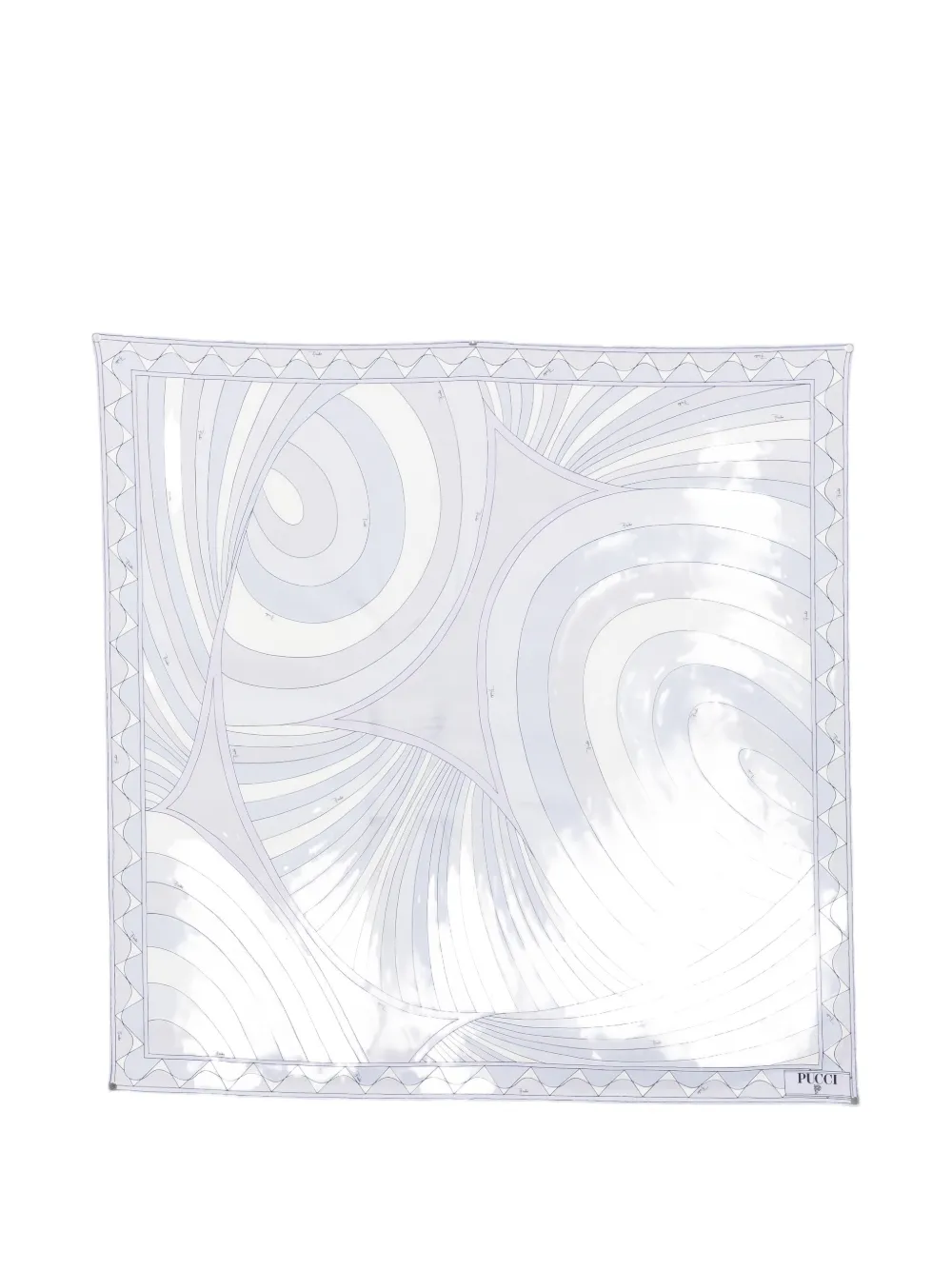 Pucci Iride-print Scarf In Blue
