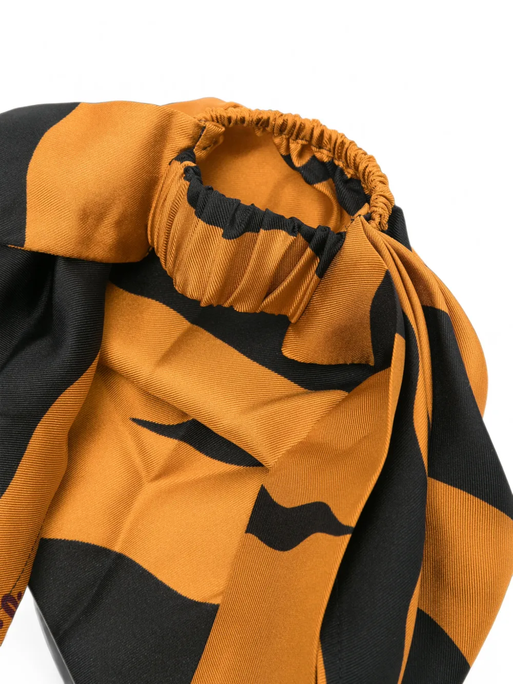 PUCCI Zijden hoofdsjaal met print Oranje