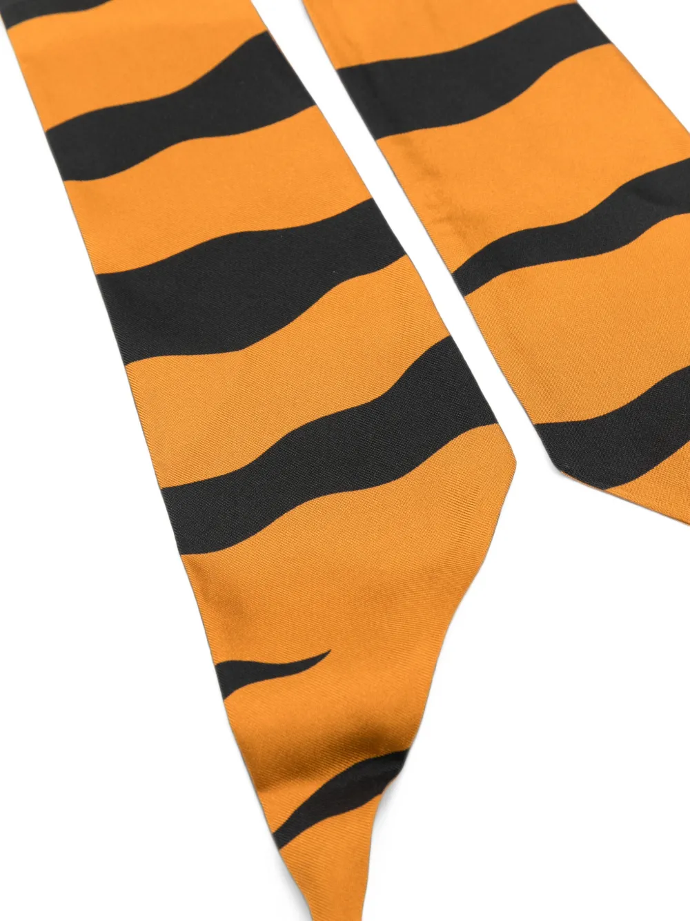PUCCI Zijden hoofdsjaal met print Oranje