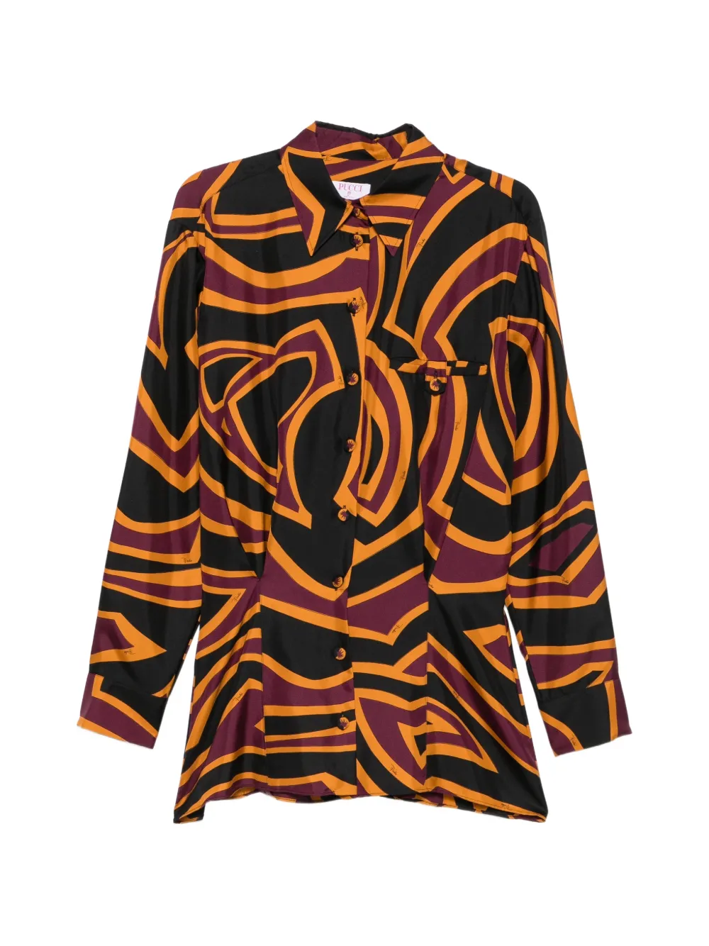 PUCCI Labirinto-print mini shirt dress