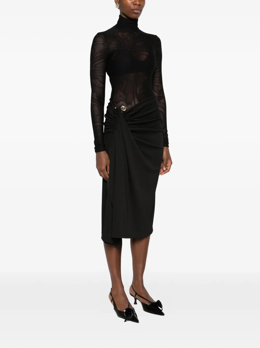 PUCCI Blouse met Iride-print Zwart