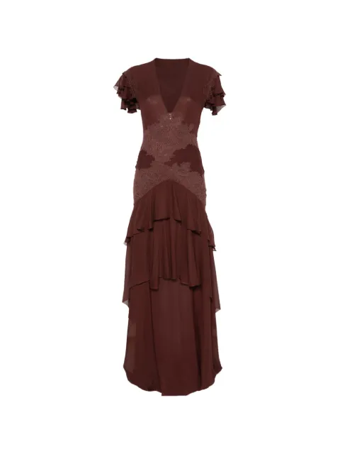 De La Vali Alcina maxi dress in plum