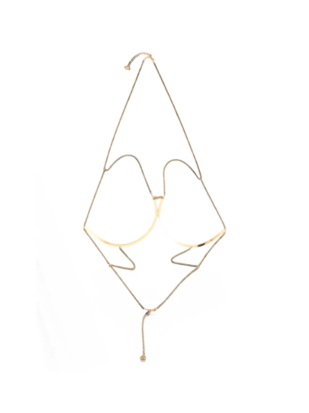 Elisabetta Franchi curved-plate chain body jewellery · OS