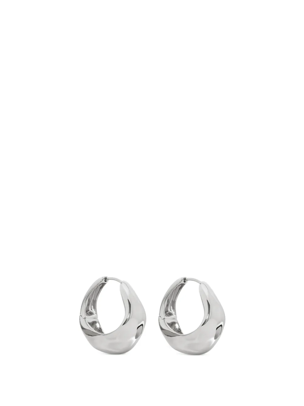 Monica Vinader medium Nomade hoop earrings - Argento