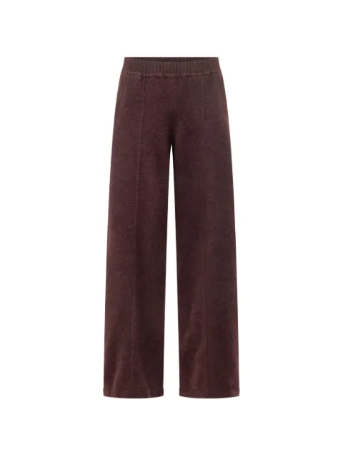 Laneus knitted wide-leg trousers