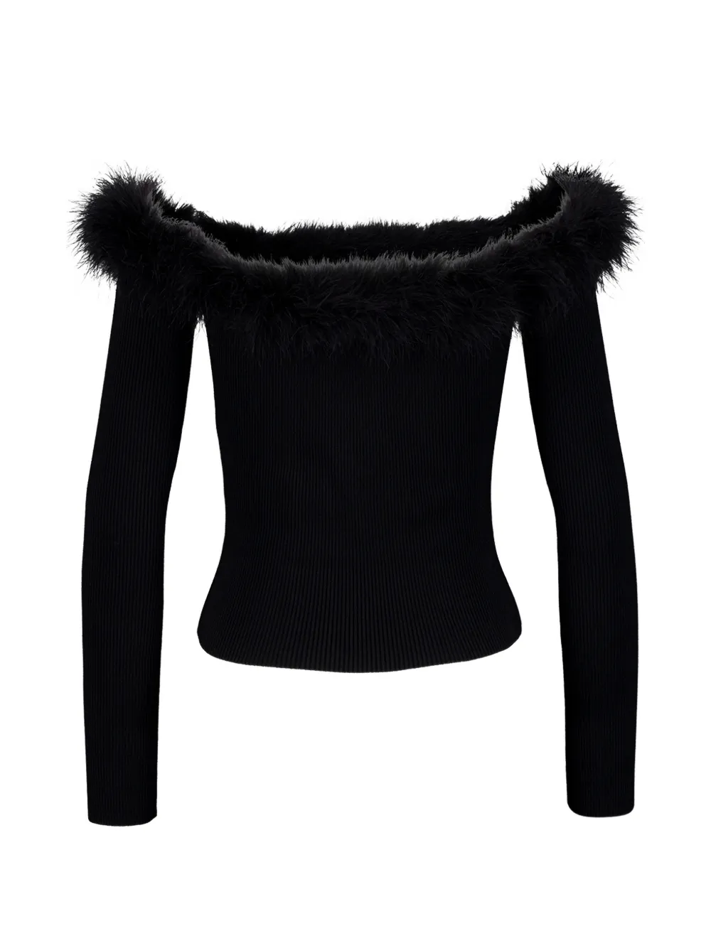 Gucci off-shoulder sweater Zwart