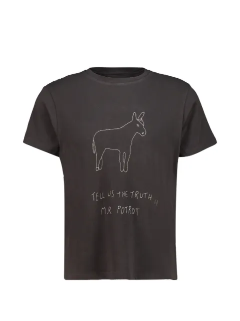 Baziszt donkey-embroidered T-shirt