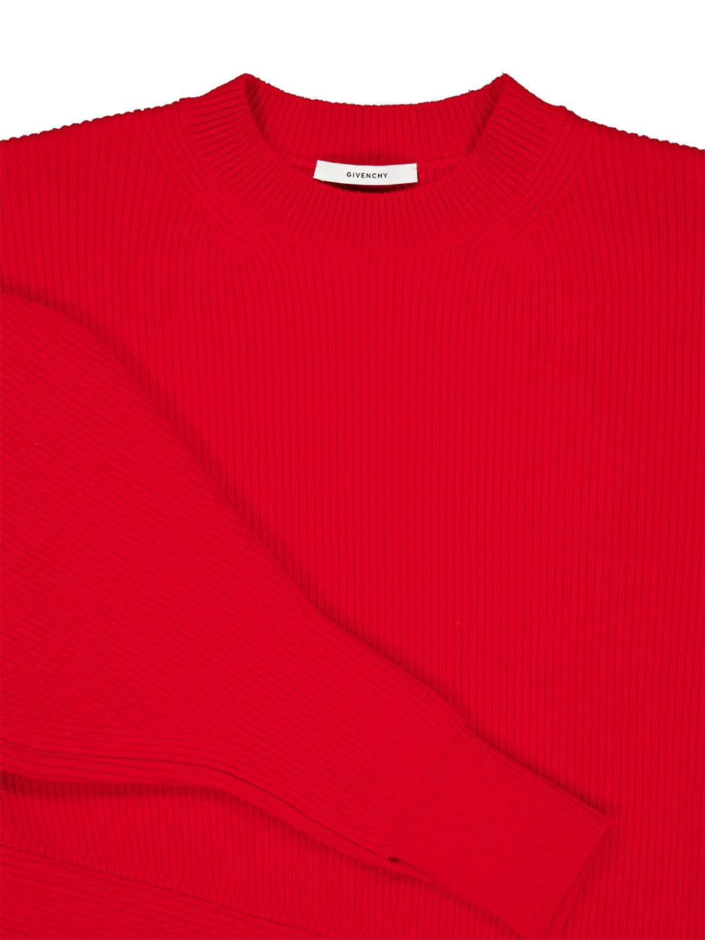 Givenchy Asymmetrische trui van wol en kasjmier Rood