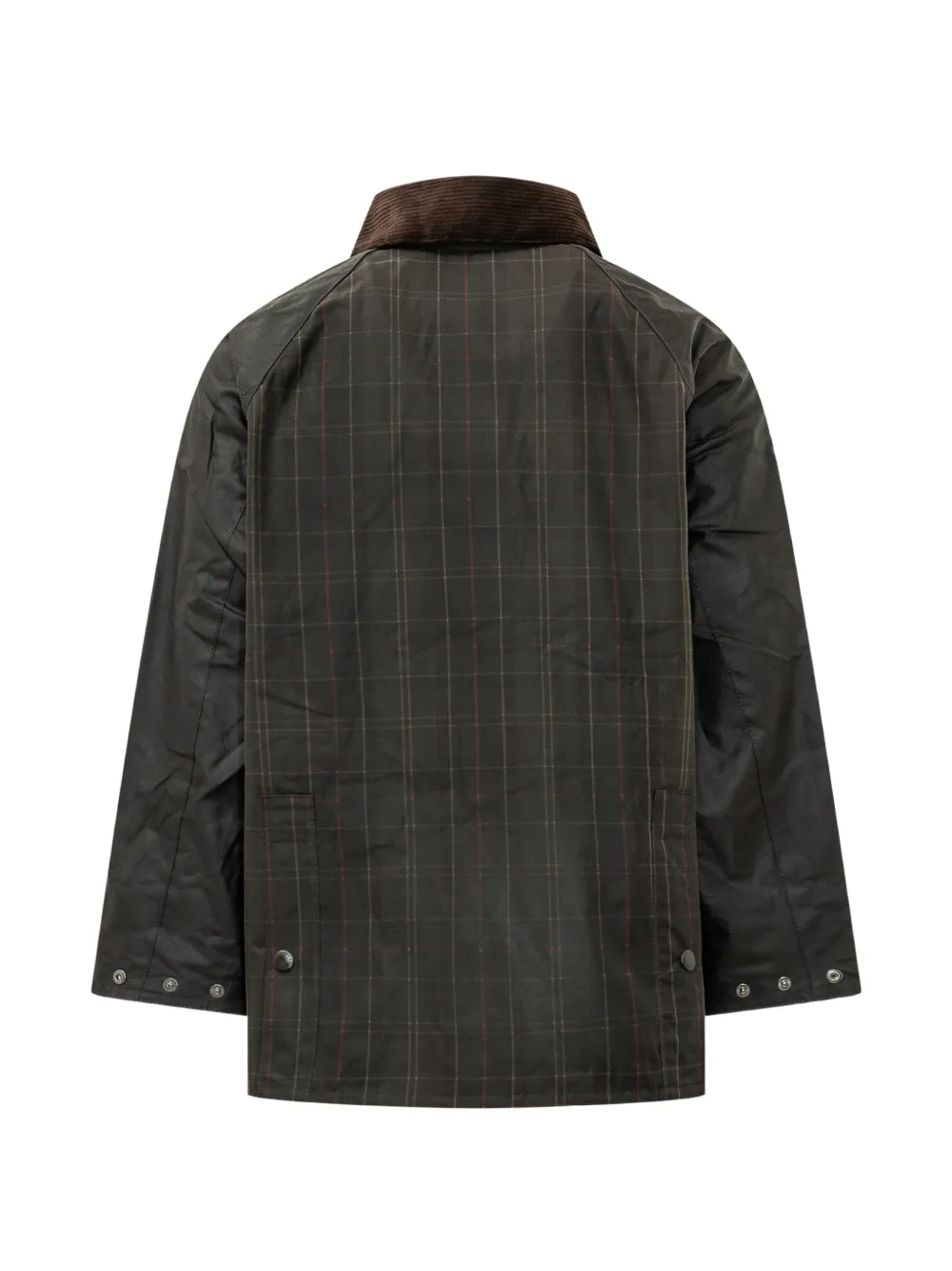Barbour Jack met ribfluwelen kraag en patchwork Bruin