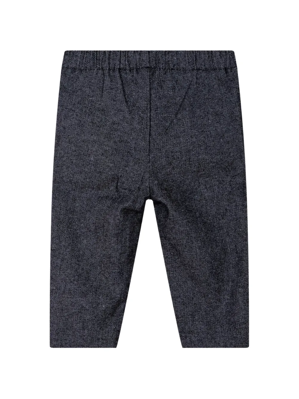 Emporio Armani Kids Broek met visgraatpatroon Blauw