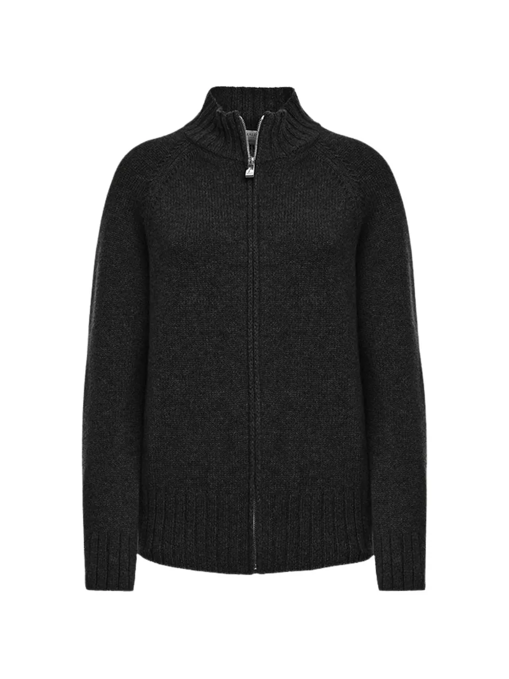 Malo zip-up cashmere cardigan - Schwarz