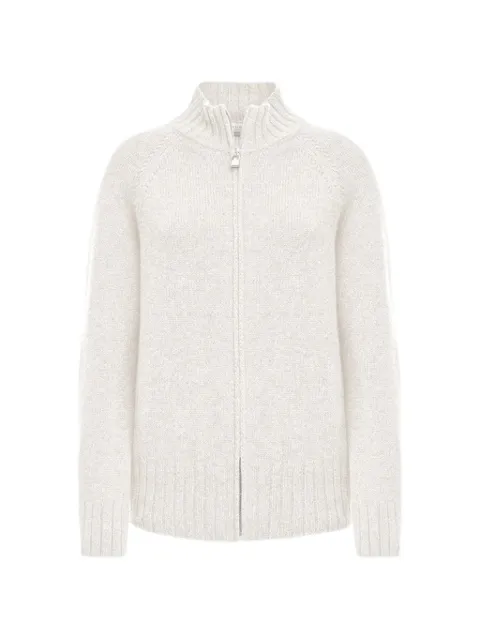 Malo ribbed-trims cardigan