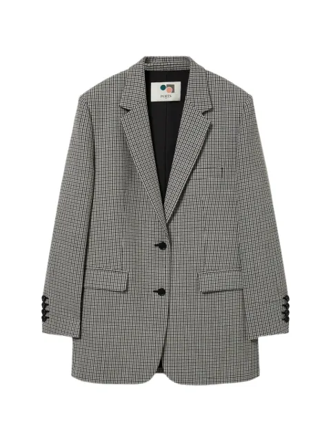 Ports 1961 check wool blazer