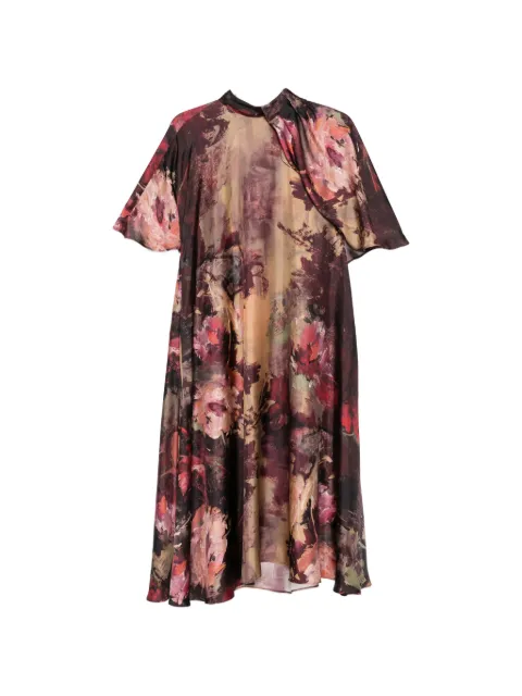 Antonio Marras floral-print tie-neck dress