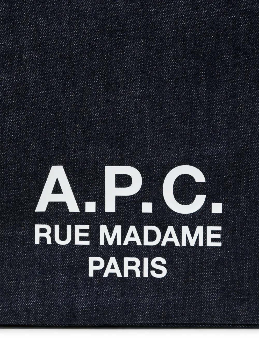 A.P.C. Shopper met logoprint Blauw
