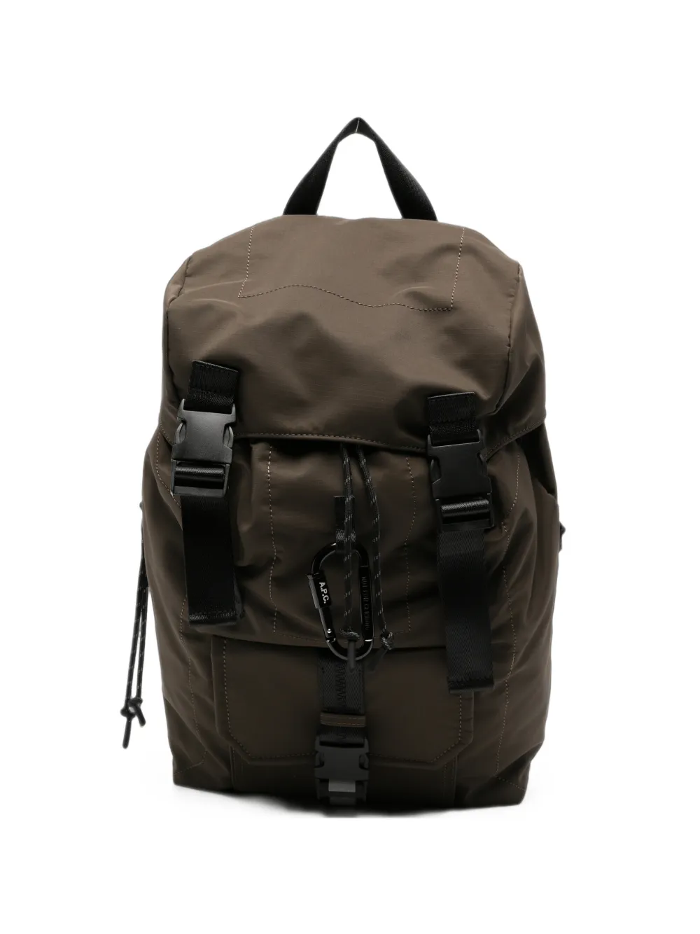 A.P.C. buckle-fastening drawstring backpack - Verde