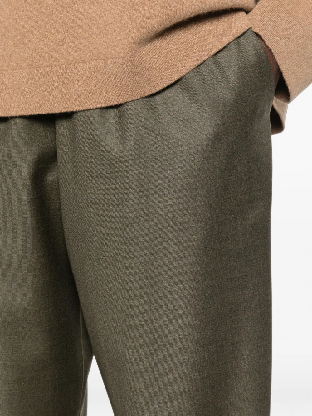 Dusan Broek met elastische tailleband Groen