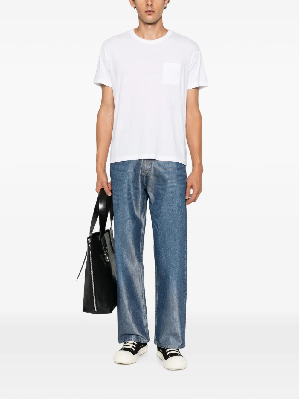 visvim Sublig Jumbo II pocket T-shirt (set of three) Blauw