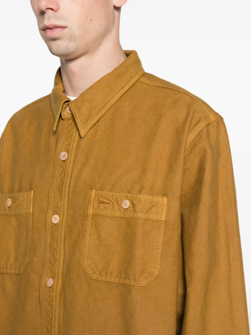 visvim Larrikan long-sleeve shirt Geel