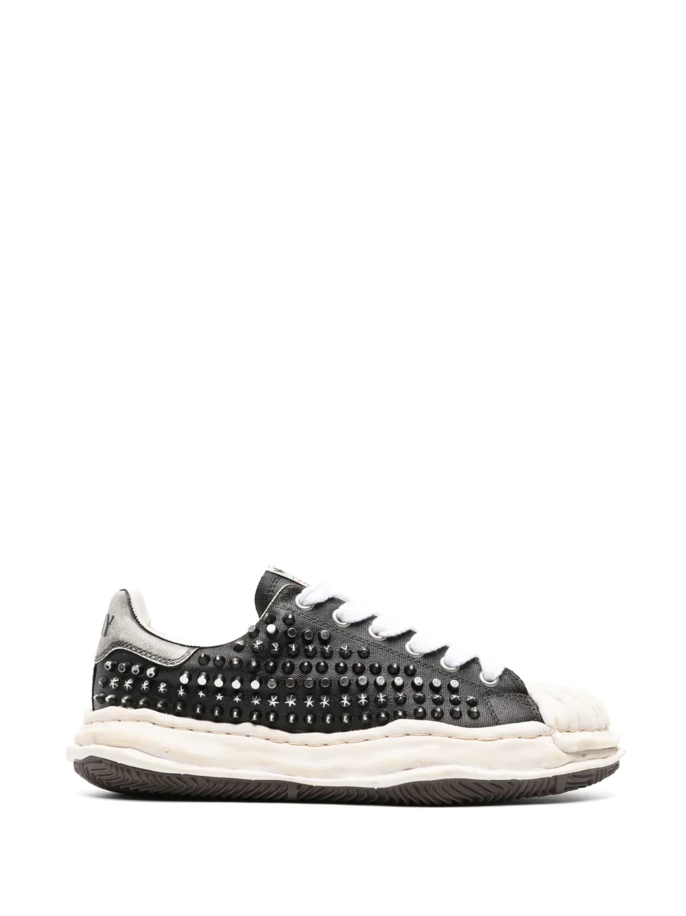 Maison MIHARA YASUHIRO Exclusive Edition Blakey OG sole studded canvas low-top sneakers - Nero