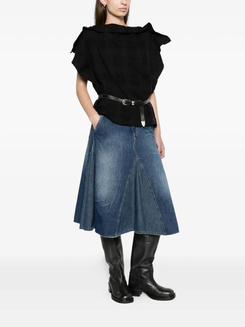 OUR LEGACY raw top Zwart