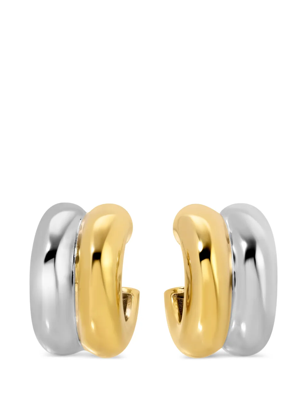 Heaven Mayhem Orecchini a cerchio Wes bicolore - Oro