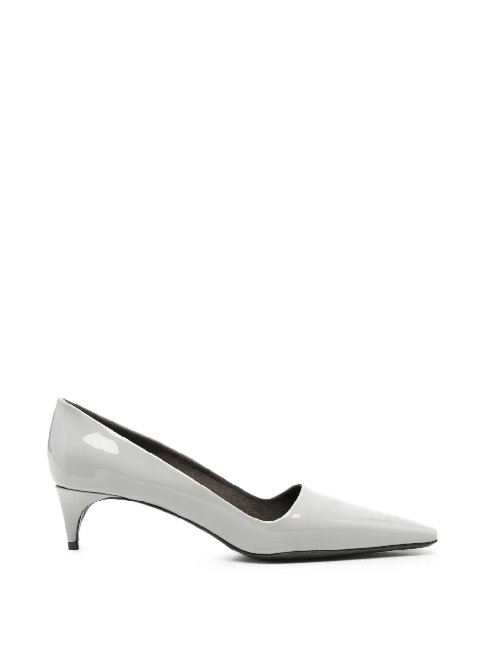 Bernadette patent-leather point-toe heeled pumps