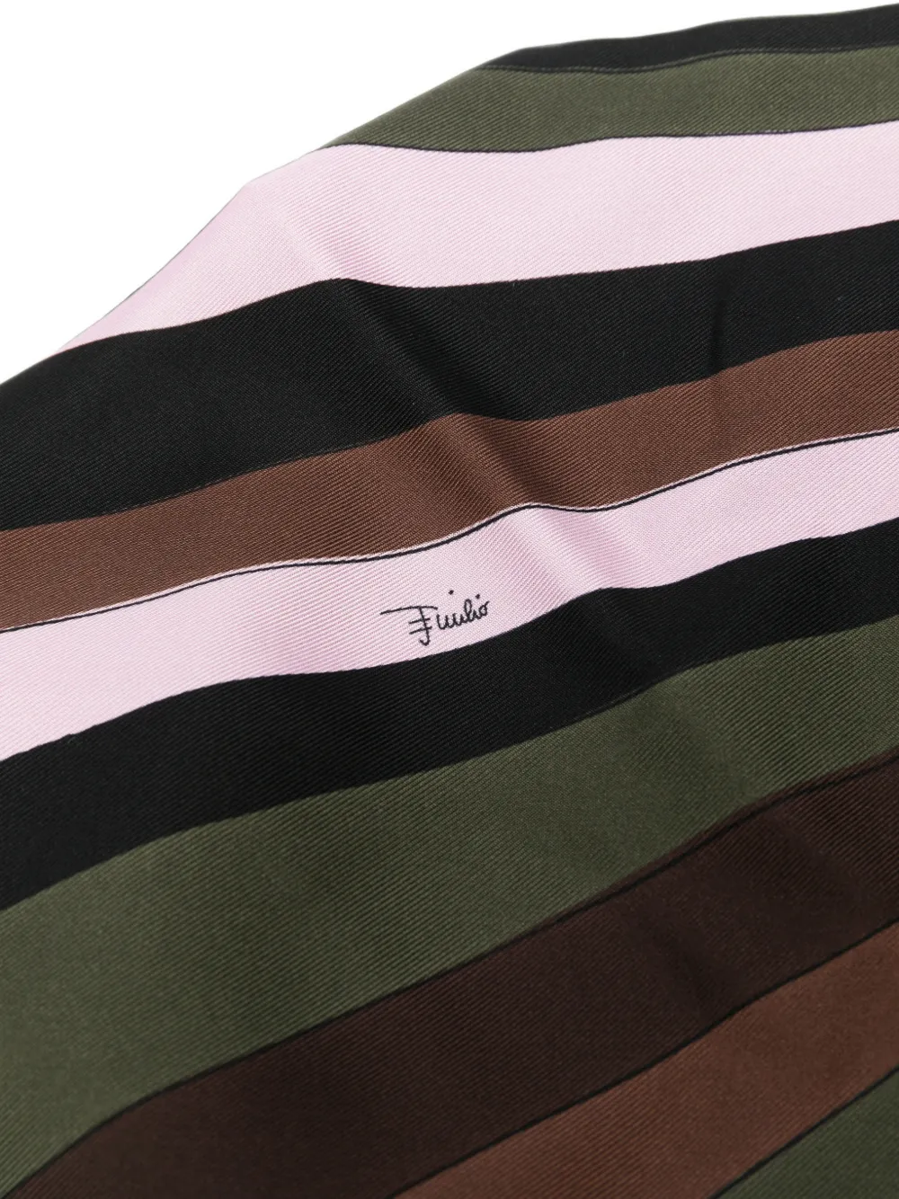 PUCCI Zijden twill bandana met print Groen