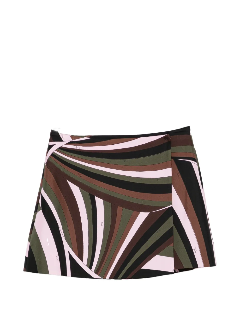 PUCCI Iride-print wrap mini skirt