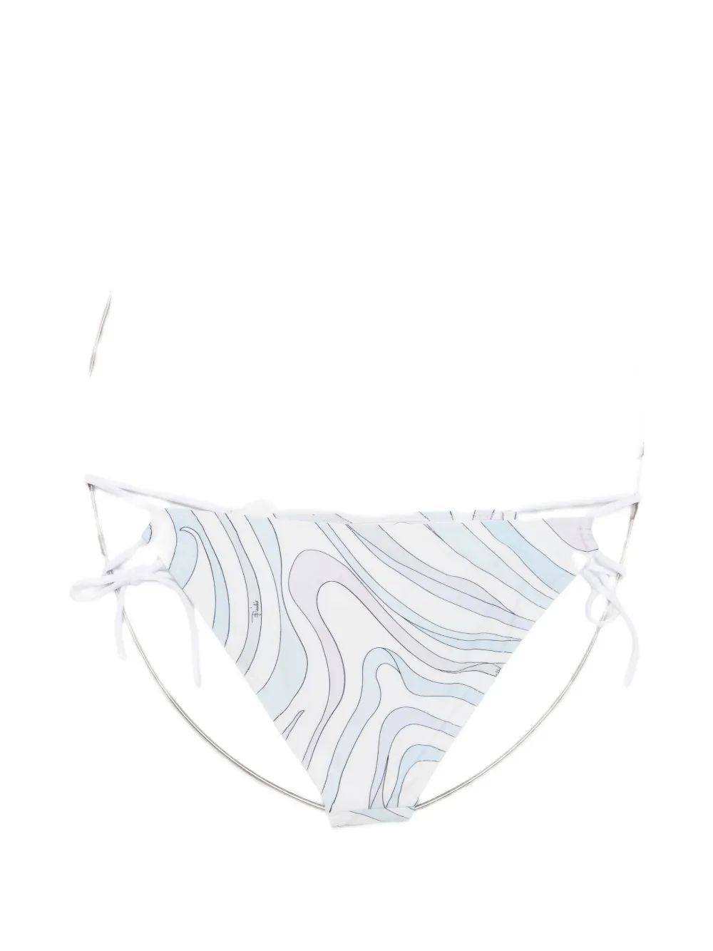 PUCCI Iride-print side-tie bikini bottoms Wit
