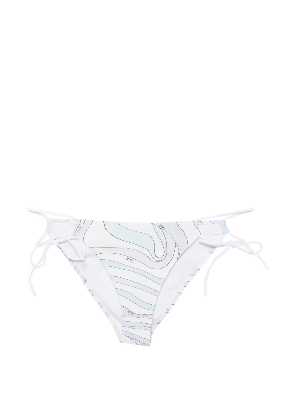 PUCCI Iride-print side-tie bikini bottoms - Weiß