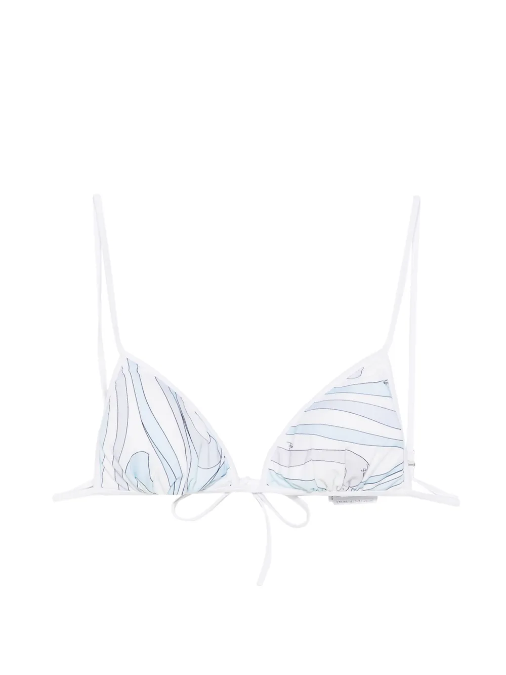 PUCCI abstract-print triangle bikini top