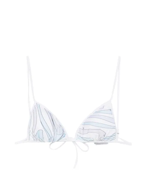 PUCCI abstract-print triangle bikini top