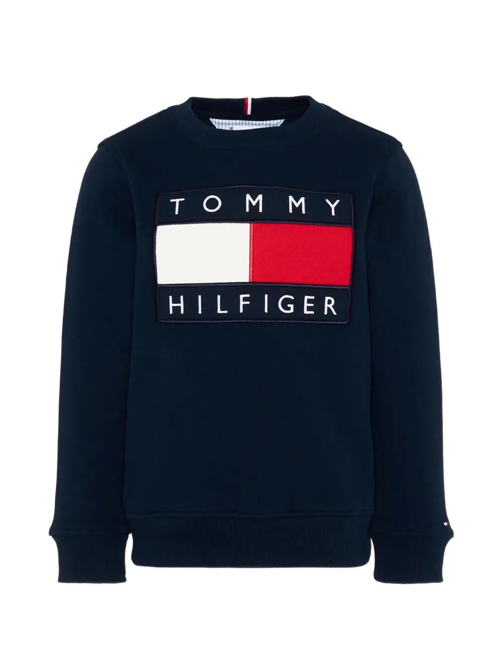 Tommy Hilfiger Junior logo-patch sweatshirt - Blu