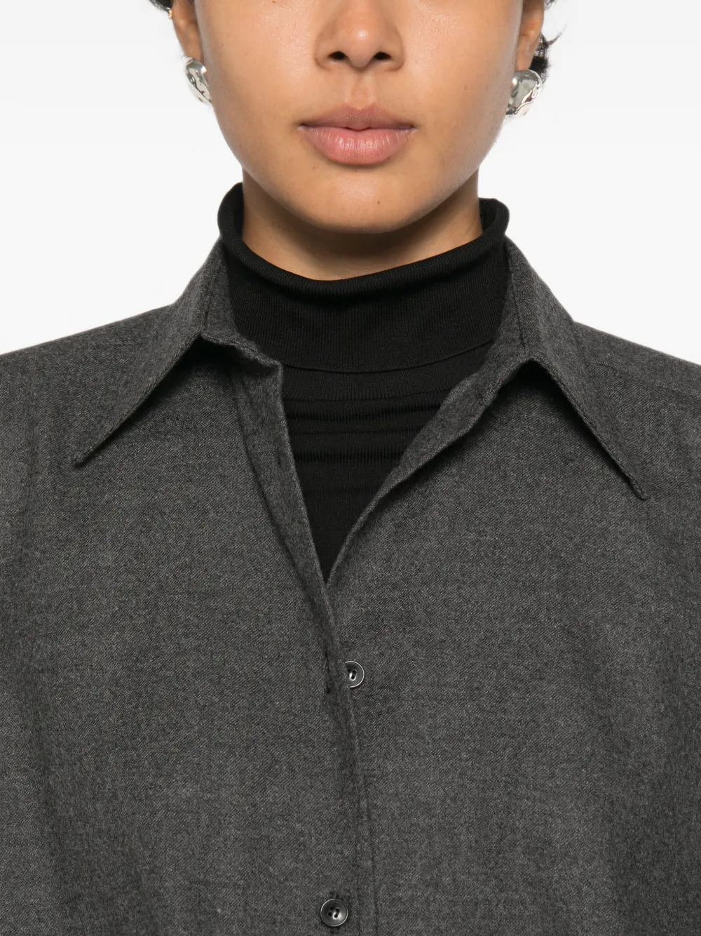 Dusan Button-down blouse Grijs
