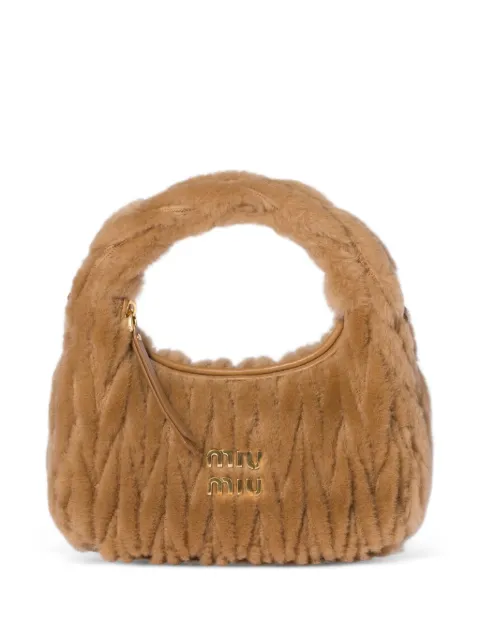 Miu Miu Wander shearling bag