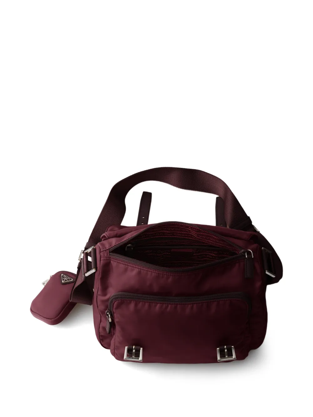 Prada Re-Nylon schoudertas Rood