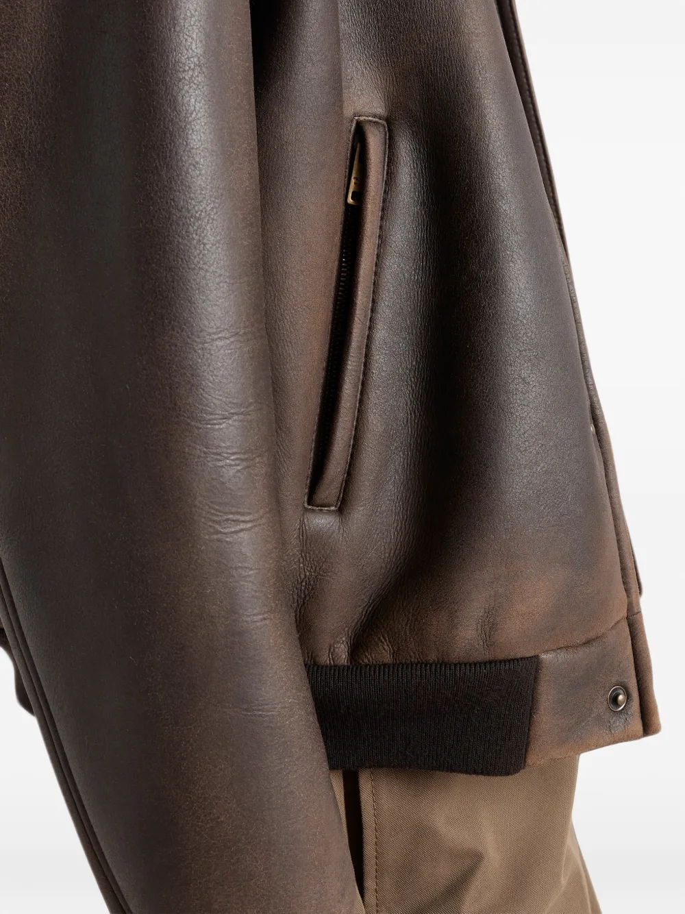 Prada Lammy bomberjack Bruin