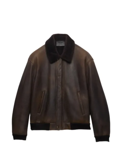 Prada shearling bomber jacket