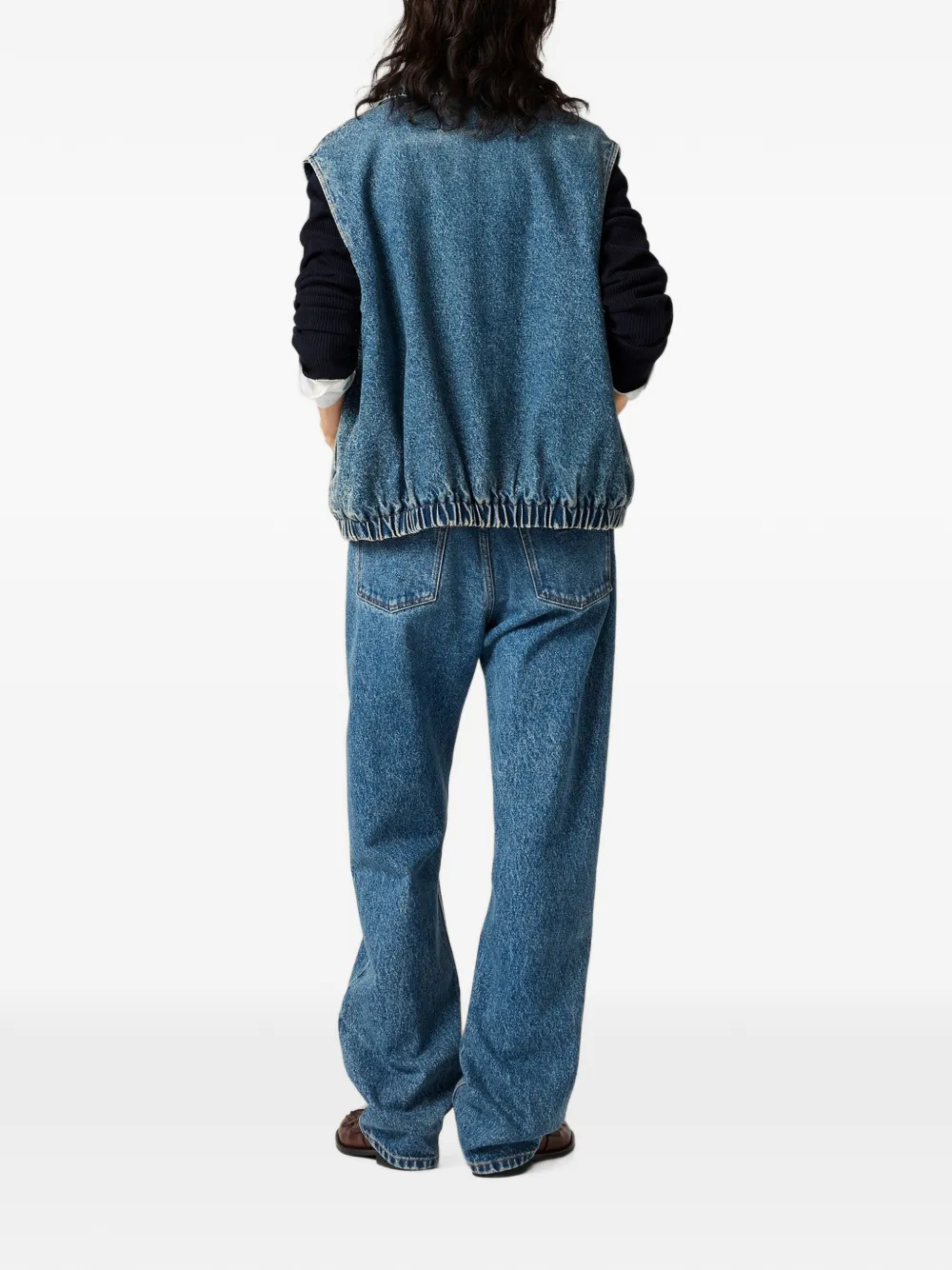 Miu Denim bodywarmer Blauw