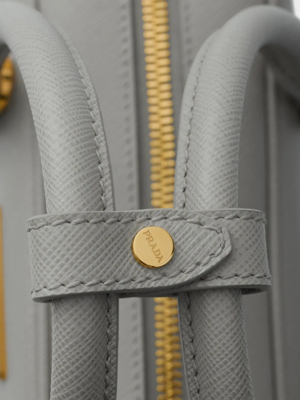 Prada small Saffiano leather top-handle bag Grijs
