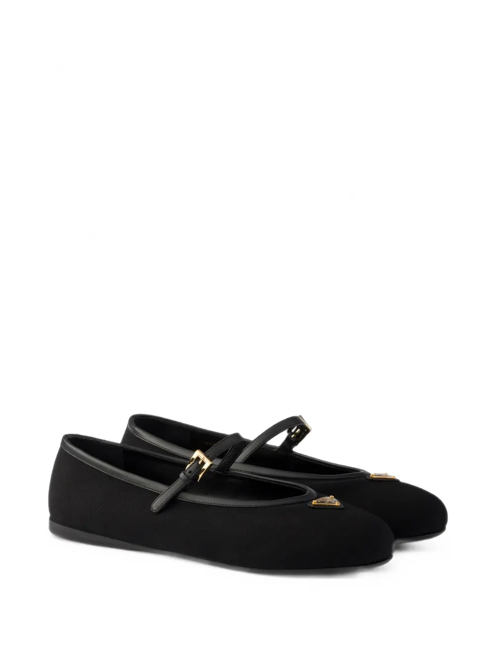 Prada Stoffen ballerina's Zwart