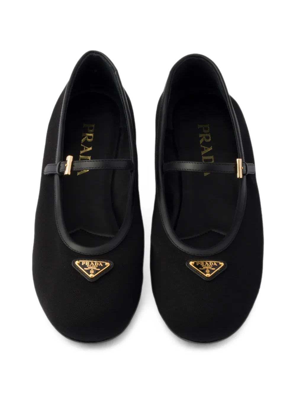 Prada Stoffen ballerina's Zwart