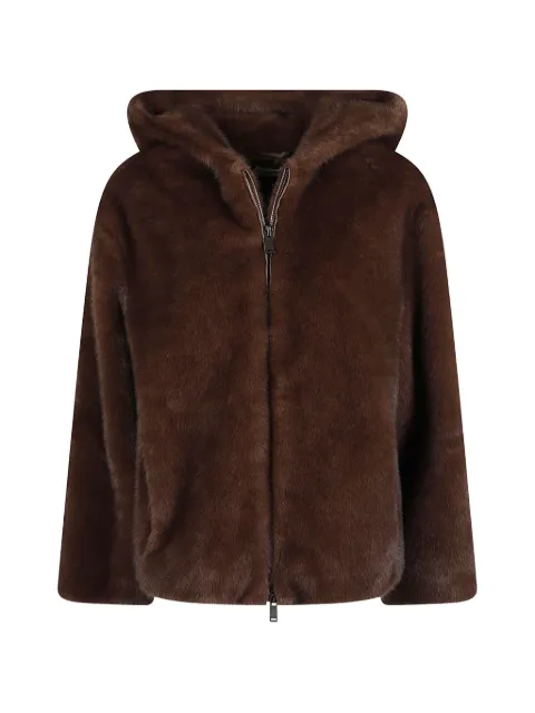 P.A.R.O.S.H. faux-fur hooded jacket