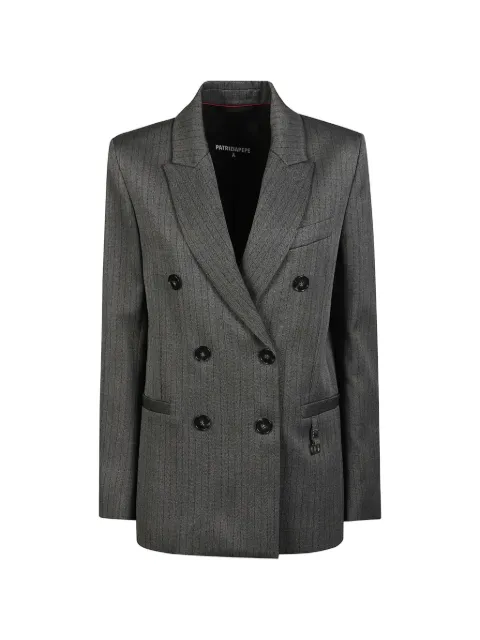 Patrizia Pepe herringbone double-breasted blazer