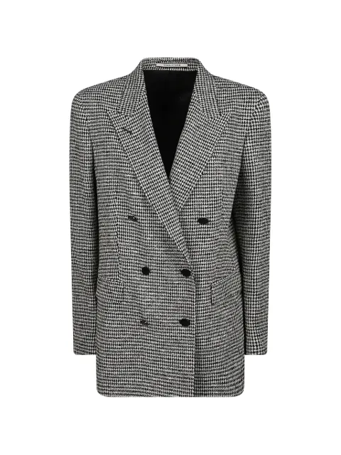 Tagliatore blazer con doble botonadura y estampado pied de poule
